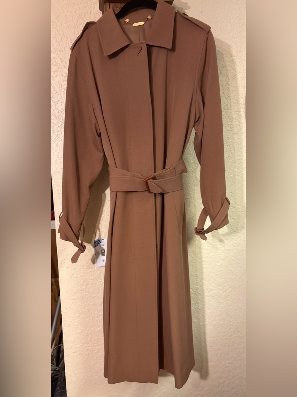 Women's Brown Belted Trench Dress